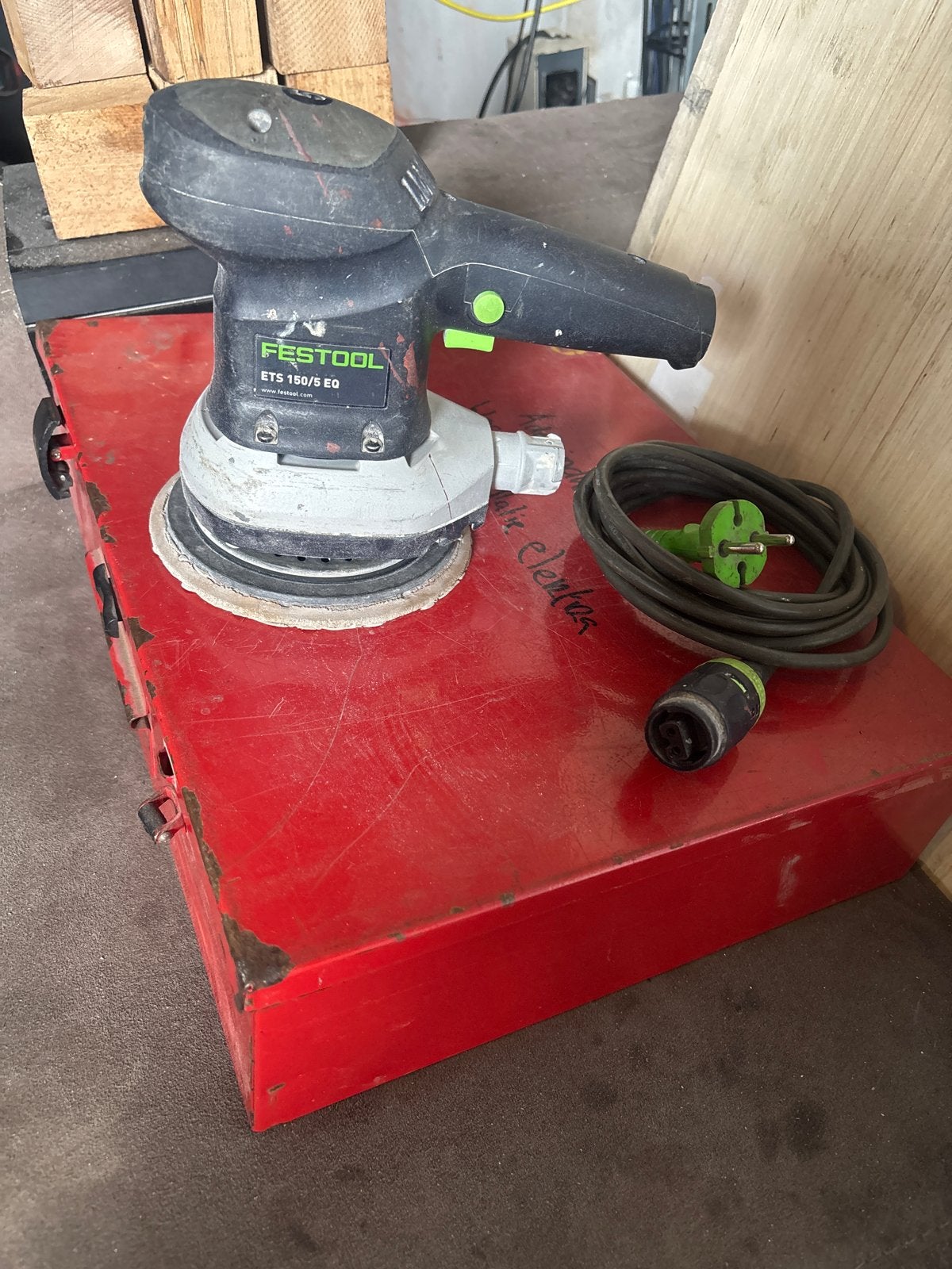 Festool ETS 150/5 EQ Excentrische Schuurmachine, Doe-het-zelf en Verbouw, Ophalen of Verzenden, Gebruikt, Minder dan 600 watt