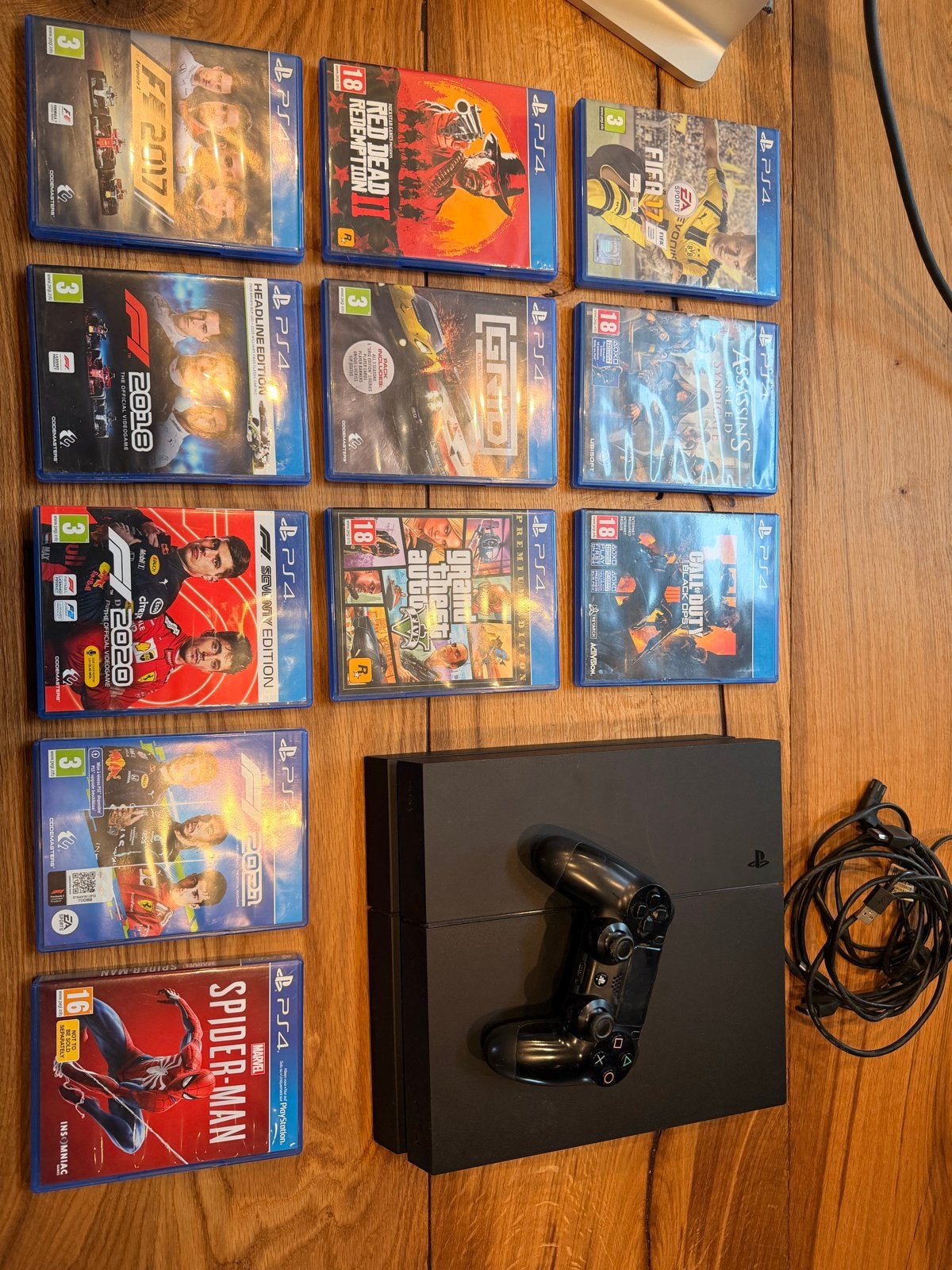 PS4 met 11 games en controller, Spelcomputers en Games, Ophalen, Gebruikt, Vanaf 18 jaar, Overige genres