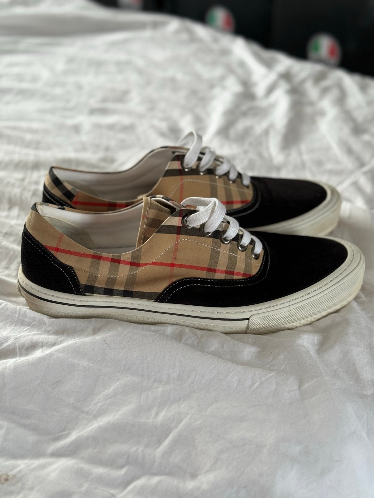 Burberry Check Sneakers Maat 43, Ophalen of Verzenden, Gedragen, Overige kleuren, Sneakers of Gympen