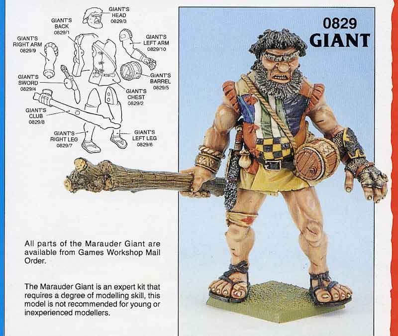 Warhammer old world giant nieuw in doos, Ophalen of Verzenden, Zo goed als nieuw, Warhammer, Figuurtje(s)
