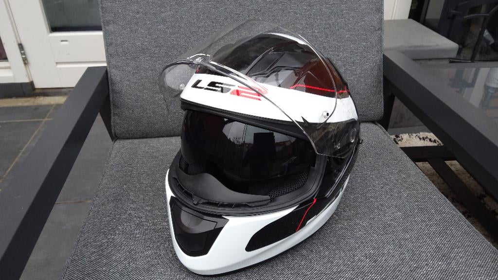Integraalhelm LS2 LunaR  XXS 51/52 met zonnevizier, Overige merken, XXS, Kinderen, Ophalen of Verzenden