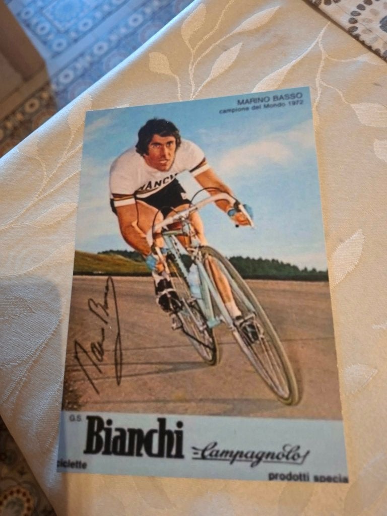 Foto (Repro) Marino Basso / Bianchi-Campagnolo, Verzenden, Overige sporten, Poster, Plaatje of Sticker