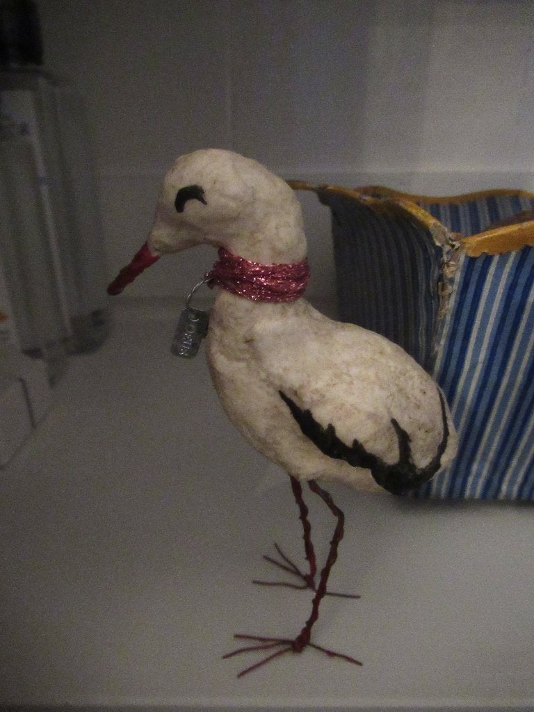 schattige OOIEVAAR HANGER / geboorte, Antiek en Kunst, Ophalen of Verzenden