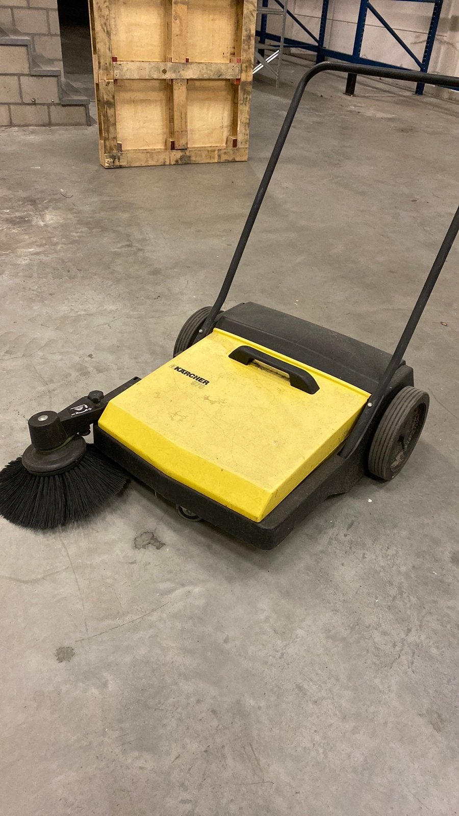 Karcher veegmachine, Tuin en Terras, Ophalen, Gebruikt