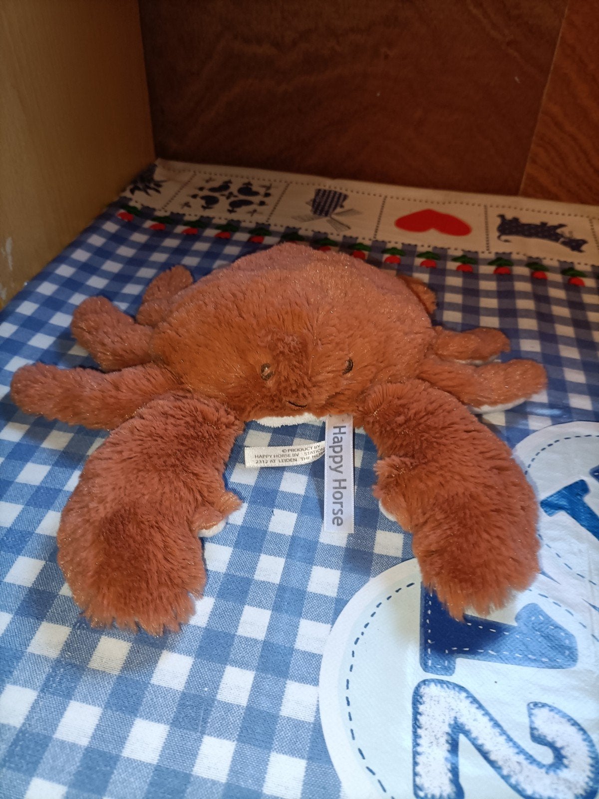 Happy Horse krab Chris knuffel 20 cm x 24 cm, Ophalen of Verzenden, Zo goed als nieuw