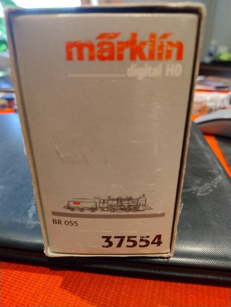 Märklin 37554 – Stoomlocomotief BR 55 DB – Digitaal + ROOK, Wisselstroom, Locomotief, Nieuw, Ophalen of Verzenden