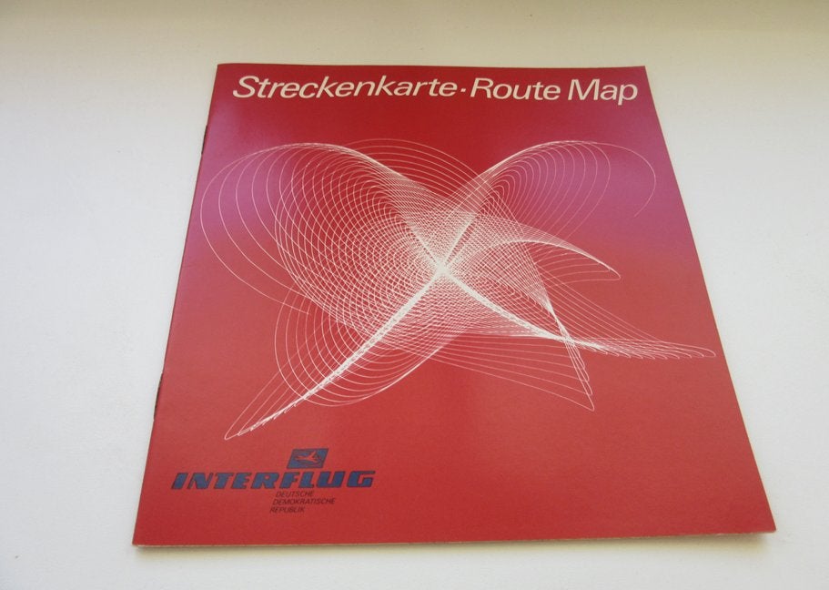 Route Map Interflug, Verzamelen, Verzenden, Zo goed als nieuw, Overige typen