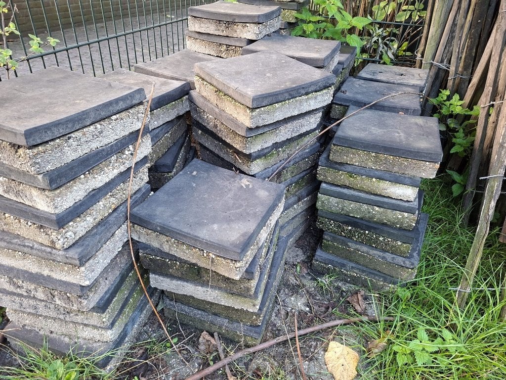 Tuintegels, Ophalen, Gebruikt, Beton, Gecoat