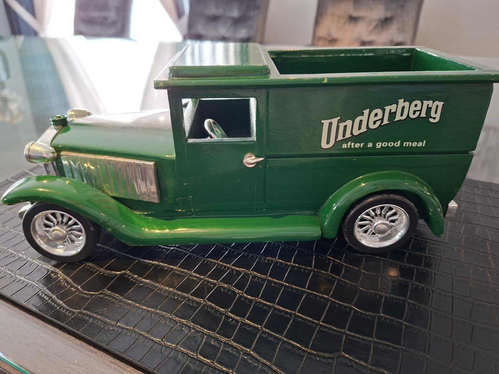 Vintage Underberg Houten Auto - Decoratief Model, Ophalen of Verzenden, Gebruikt, Auto's