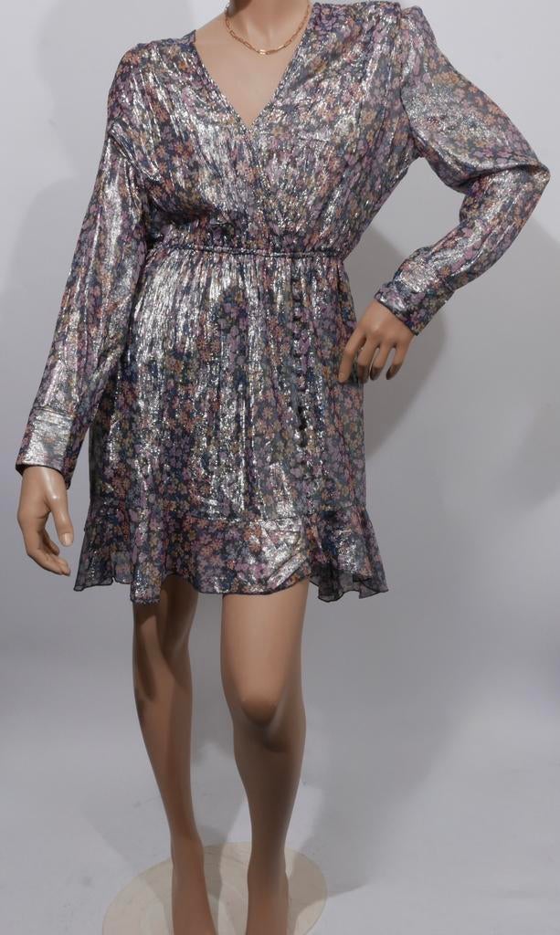 BERENICE gebloemd jurkje maat 38 ZGAN, Kleding | Dames, Maat 38/40 (M), Paars, Ophalen of Verzenden, Zo goed als nieuw