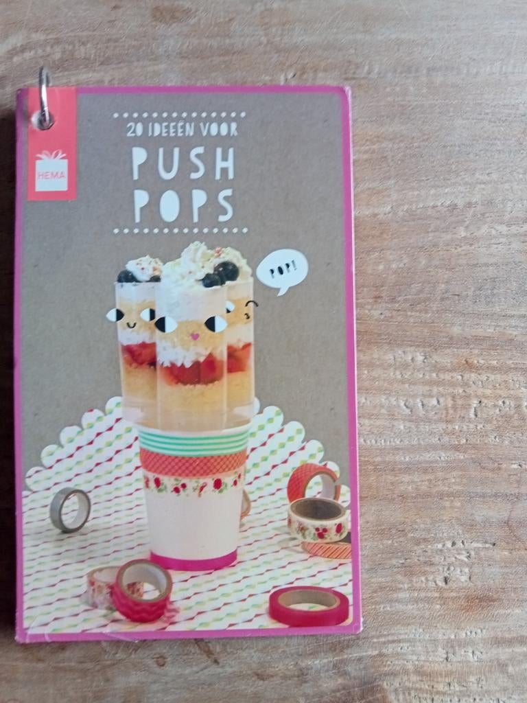 Hema 20 Ideeën voor Push Pops Receptenboekje, Hema, Ophalen of Verzenden, Zo goed als nieuw, Taart, Gebak en Desserts