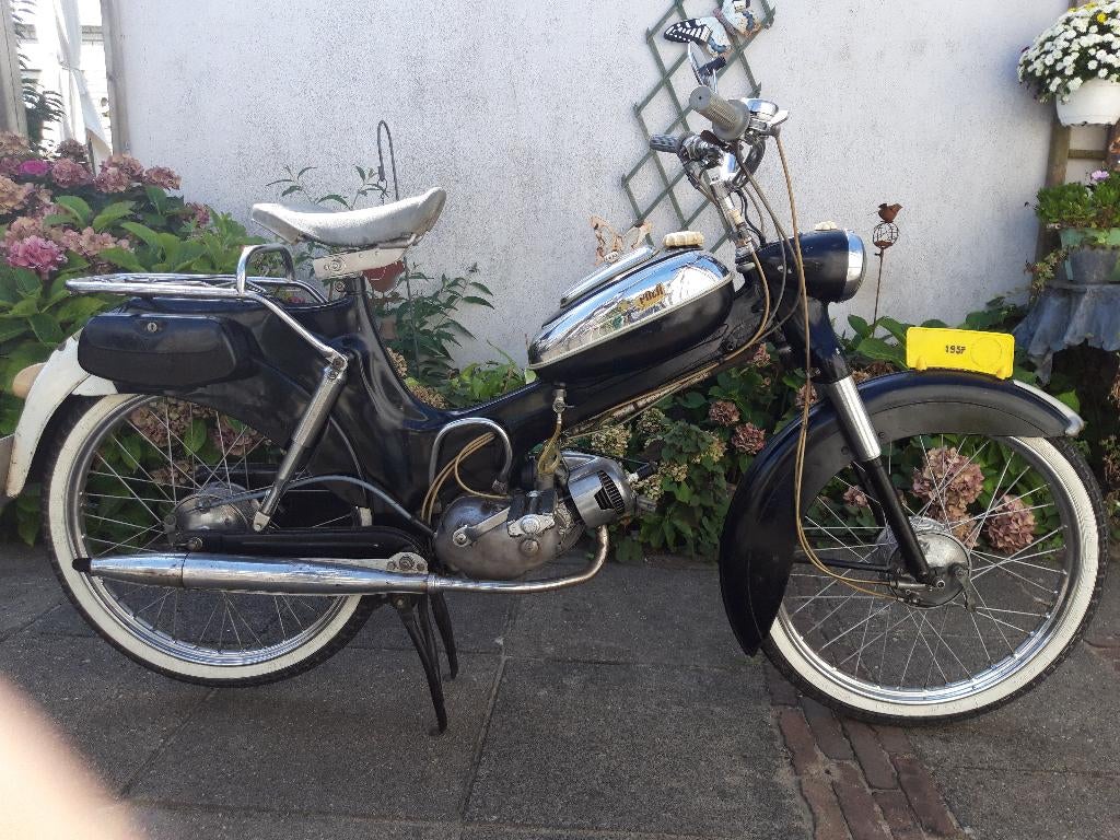 Zeer originele PUCH VS50 bromfiets uit 1957, Fietsen en Brommers, Brommers | Oldtimers, Ophalen, Puch, Maximaal 45 km/u, 2 versnellingen