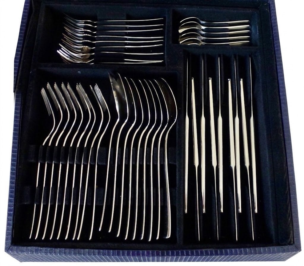 Sola bestekset 90-delig in originele doos, met extra's., Sola, Bestekset, Overige typen, Ophalen of Verzenden