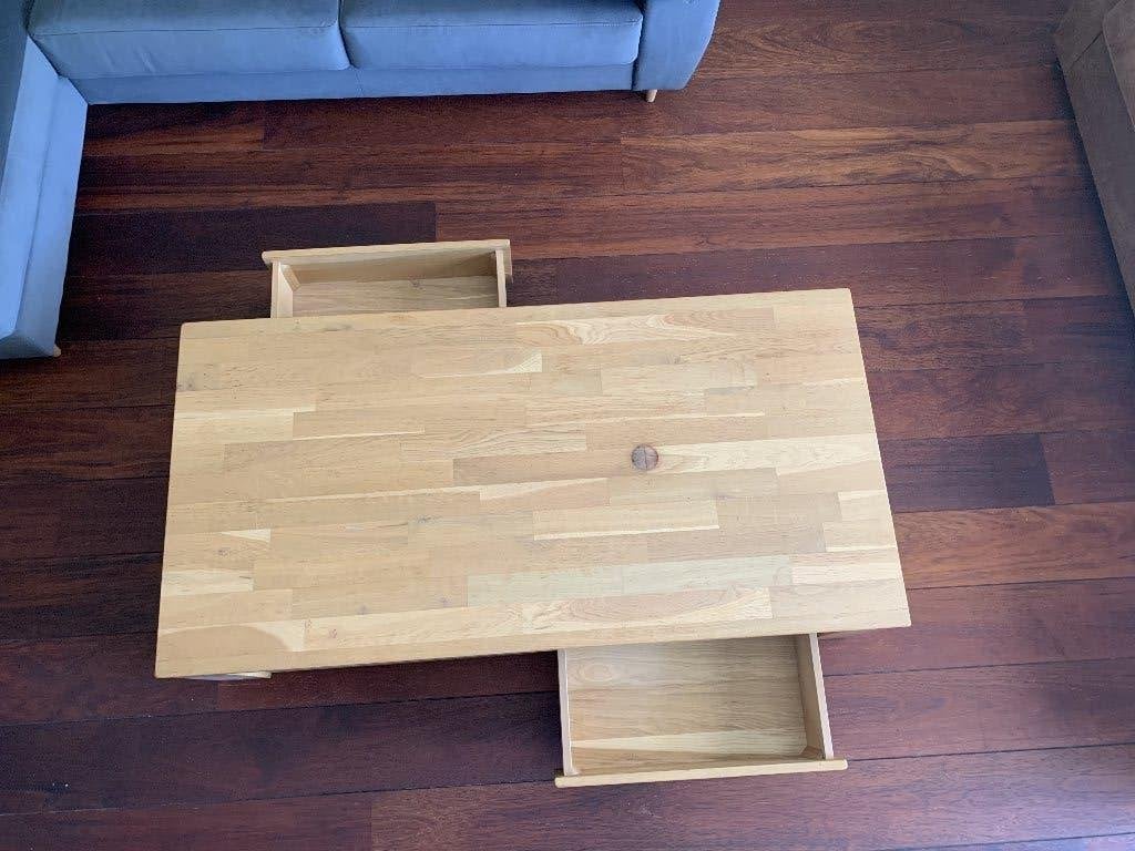 Beuken dressoir, salontafel, bijzettafel en hoge kast, Ophalen, Gebruikt