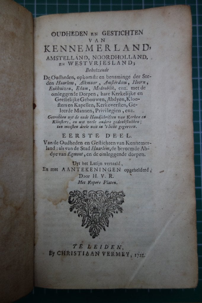 Oudheden en Gestichten van Kennemerland, Amstelland, etc., Antiek en Kunst, Ophalen of Verzenden, Diverse auteurs