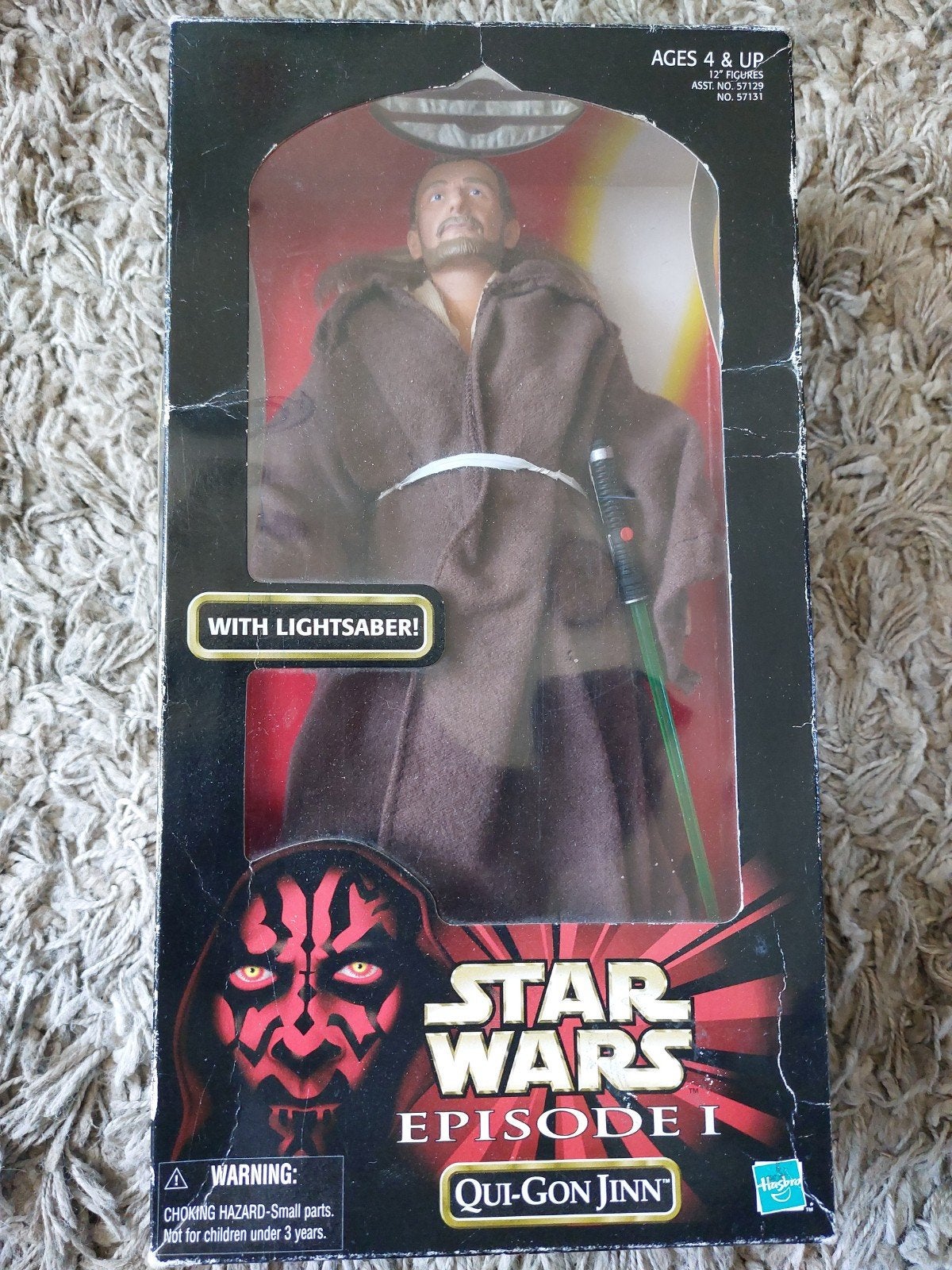 Star Wars Episode I Qui-Gon Jinn Actiefiguur met Lichtzwaard, Ophalen of Verzenden