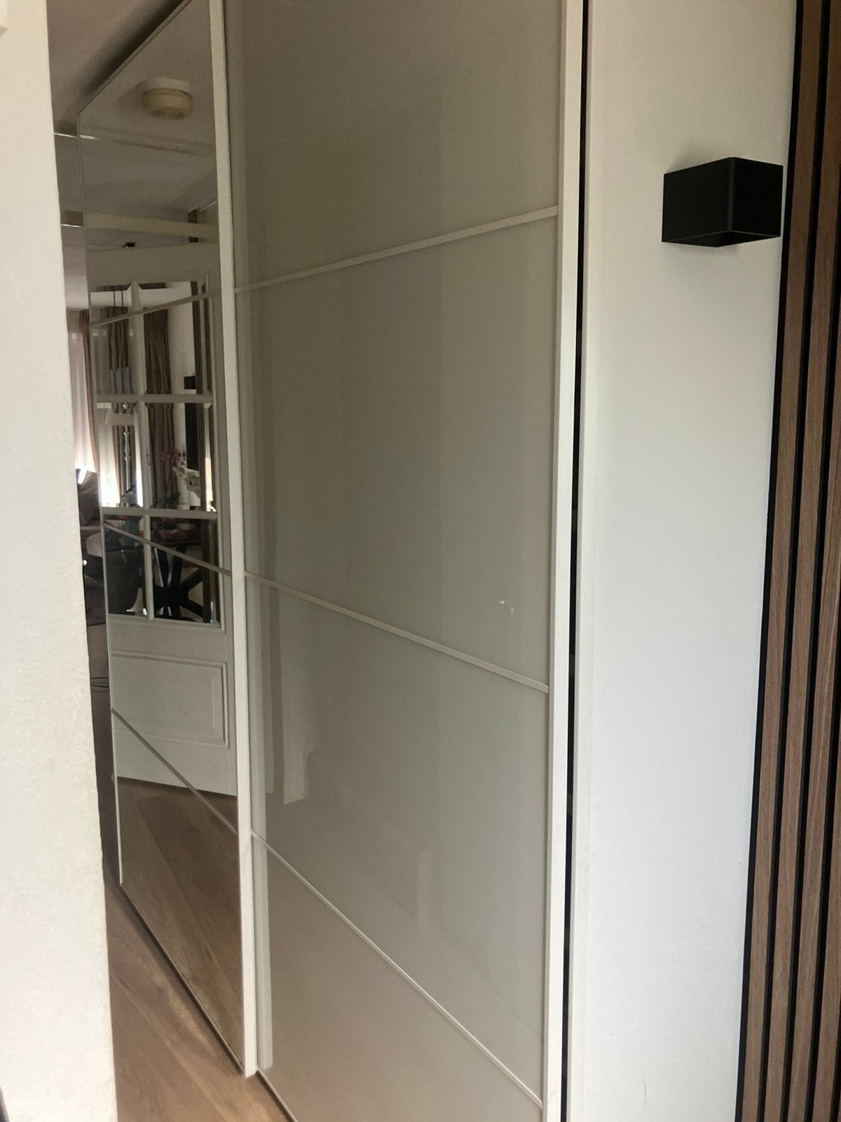 Hoge Ikea Pax Kast 35 cm diep, Ophalen, Zo goed als nieuw, Binnendeur, Minder dan 200 cm