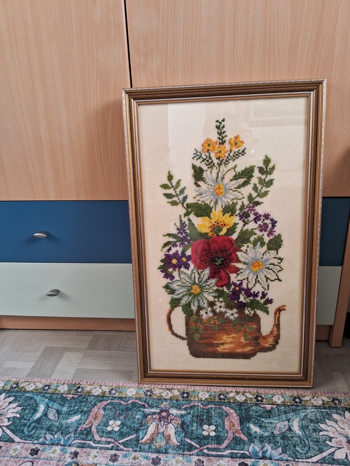 mooie geborduurde schilderij, Ophalen, Zo goed als nieuw, Schilderij