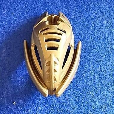 Bionicle Mask Kraahkan, flat dark gold, Ophalen of Verzenden, Zo goed als nieuw