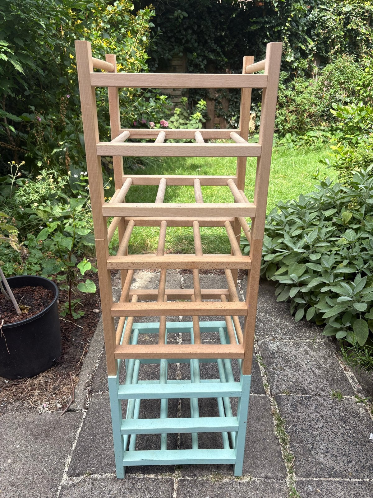 IKEA Wijnrek Hutten - 6x hout, 1x geschilderd, Ophalen, Gebruikt, 25 flessen of meer, 75 – 100