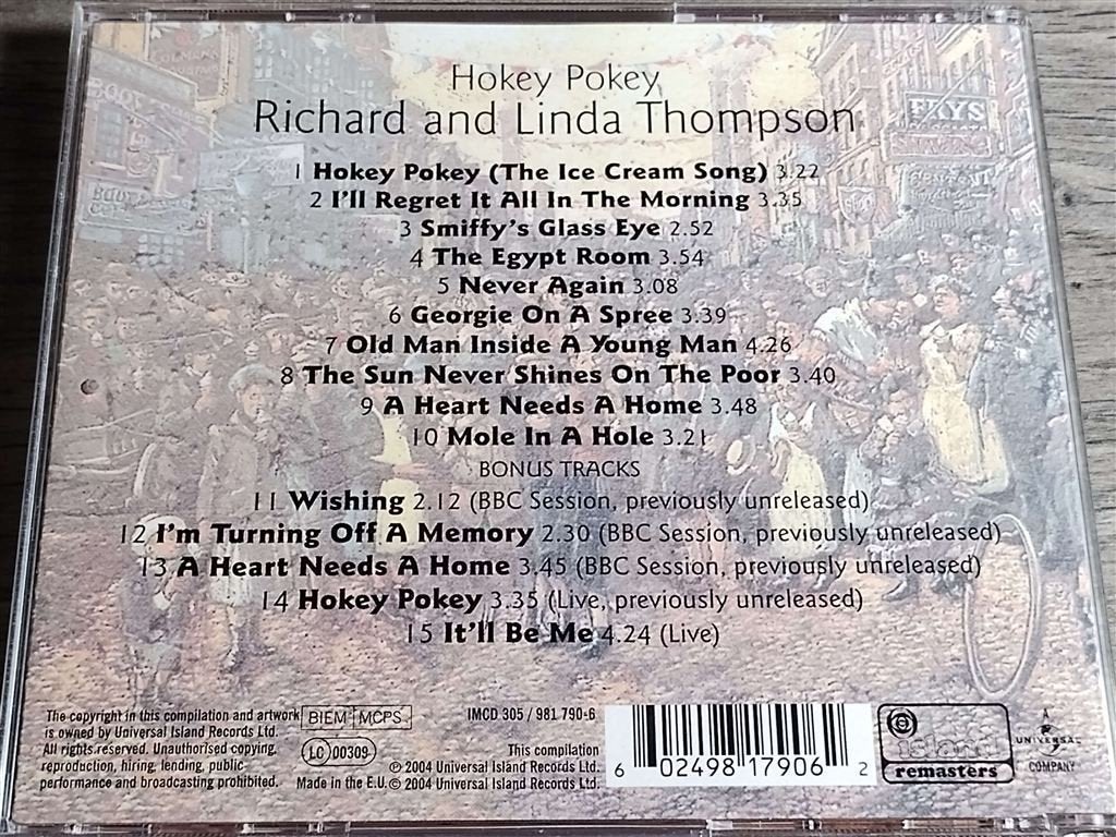 Richard & Linda Thompson – Hokey Pokey, Cd's en Dvd's, Ophalen of Verzenden, Zo goed als nieuw