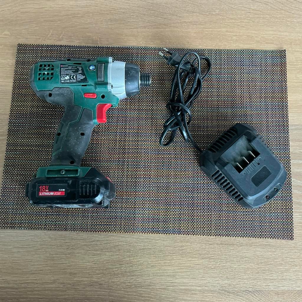 Slagschroevendraaier parkside pdssa  18 a 1, Ophalen, Gebruikt, Boor- en Schroefmachine, Klopboormechanisme