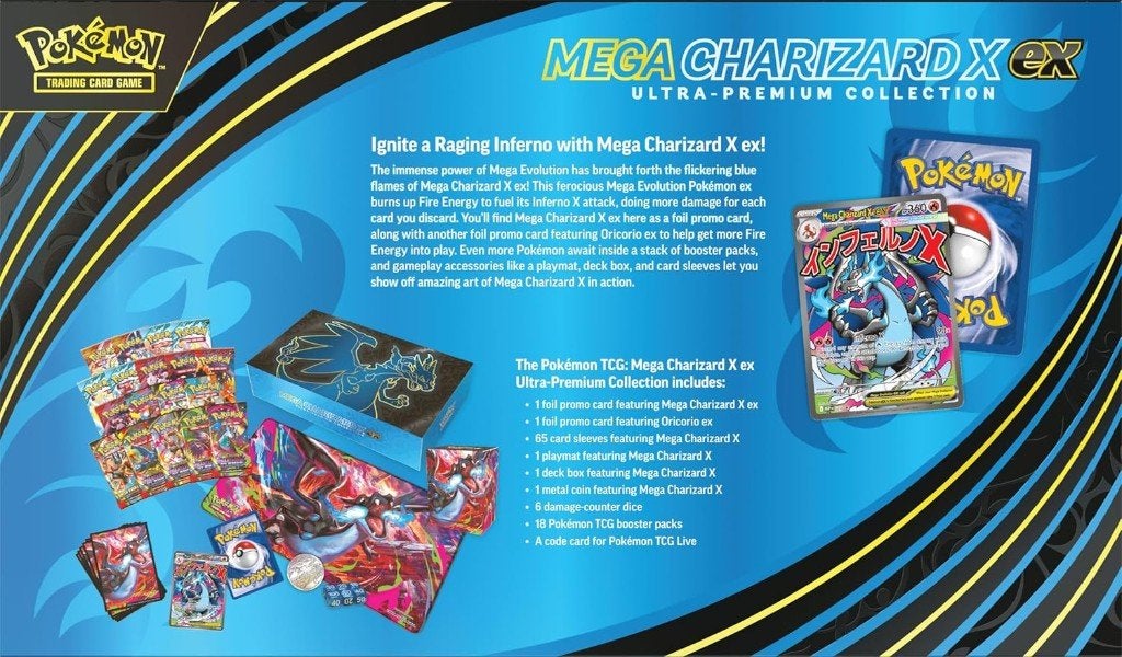 Pokémon Mega Charizard X EX Ultra Premium Collection Box, Hobby en Vrije tijd, Ophalen of Verzenden, Nieuw, Boosterbox, Foil