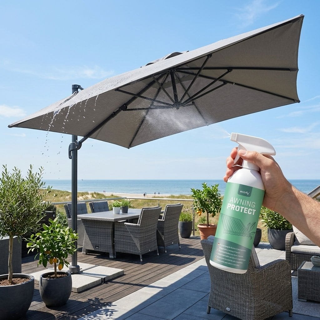 Foto 8 van Impregneerspray voor zonneschermen, parasols en luifels.