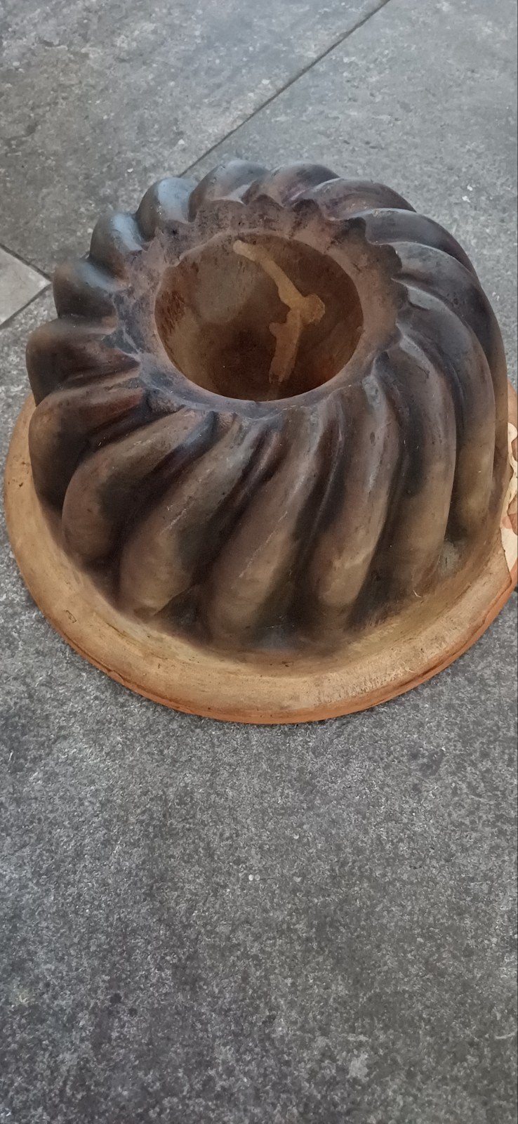 Grote Franse brocante aardewerk bak tulband, Antiek en Kunst, Ophalen of Verzenden