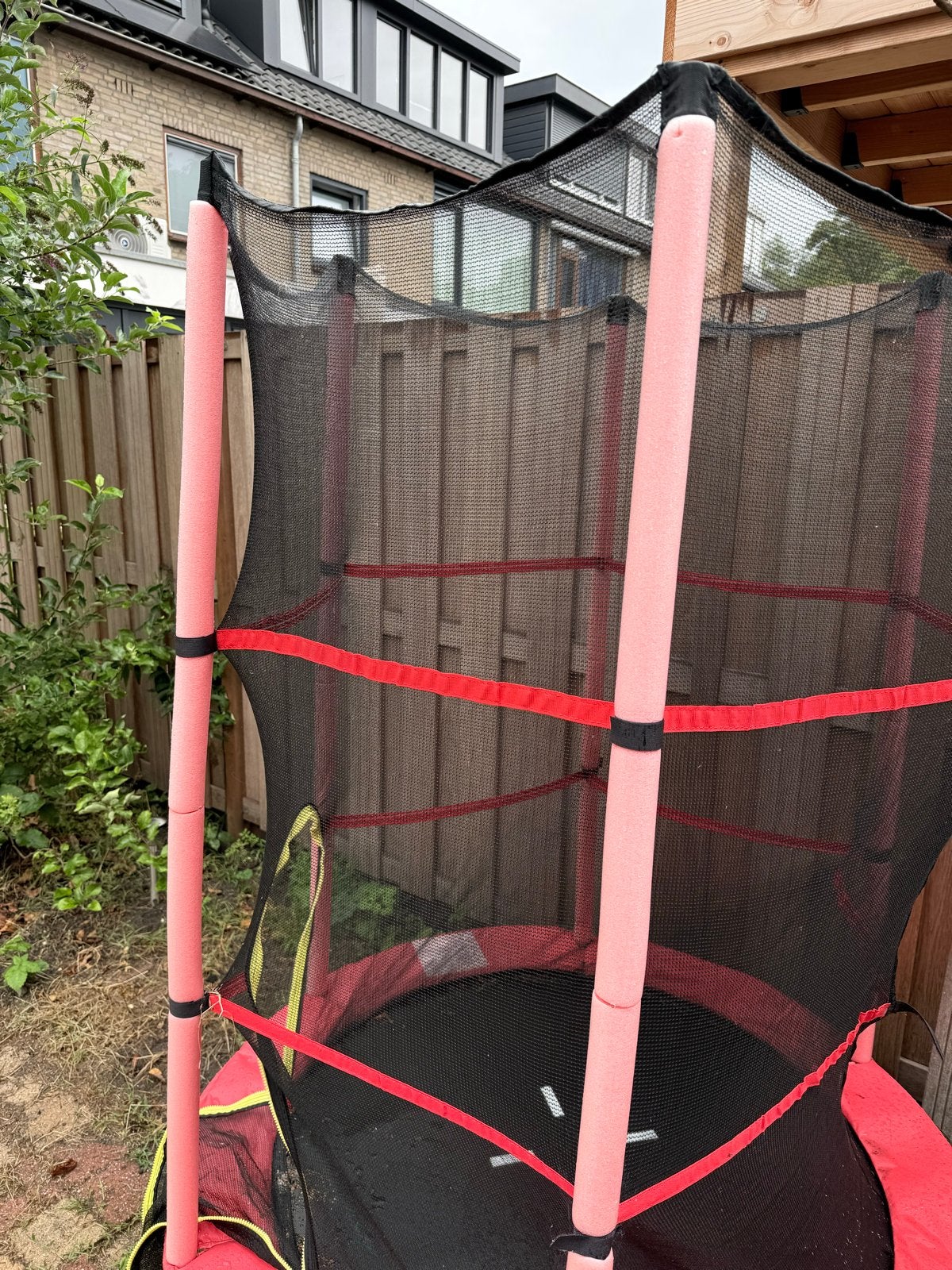 COSTWAY Tuintrampoline Ø 165 cm met veiligheidsnet, Ophalen, Gebruikt