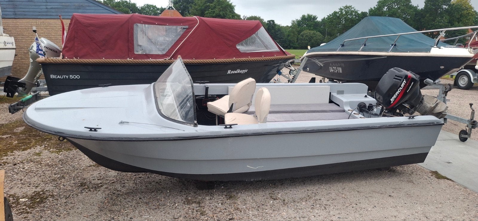 Almar tourboot zonnedek 15 pk mercury 4 t  slechts 1500 euro, Gebruikt, 15 pk, Buitenboordmotor, Beekman