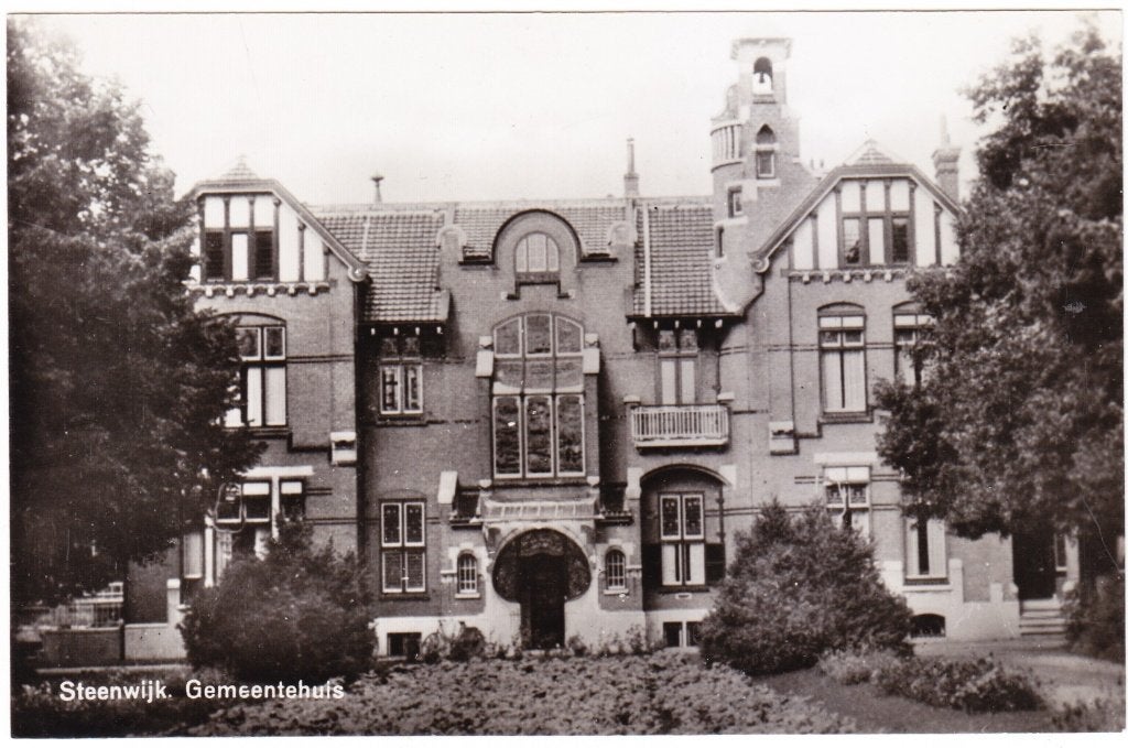Steenwijk - Gemeentehuis, Verzenden, 1960 tot 1980, Ongelopen, Overijssel