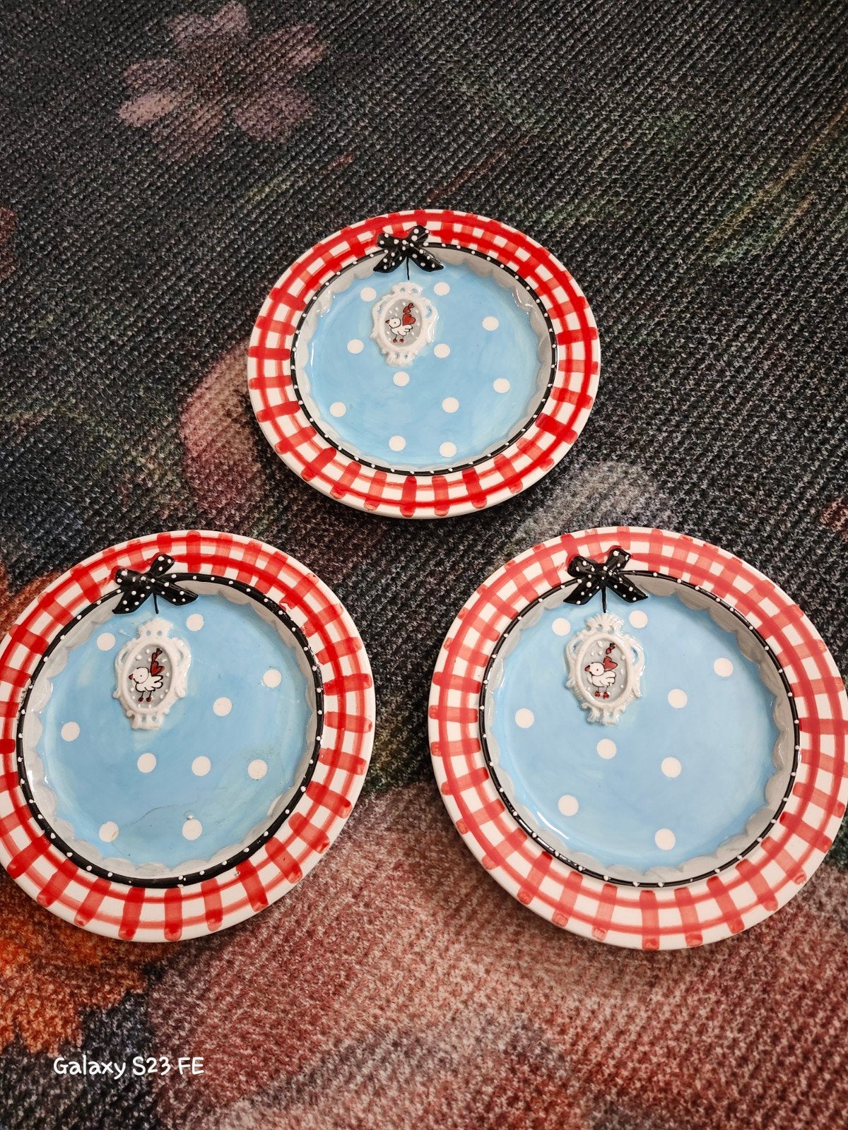 3 Studio Koekepeer bordjes - 15cm diameter, Ophalen of Verzenden, Porselein, Overige stijlen, Bord(en)
