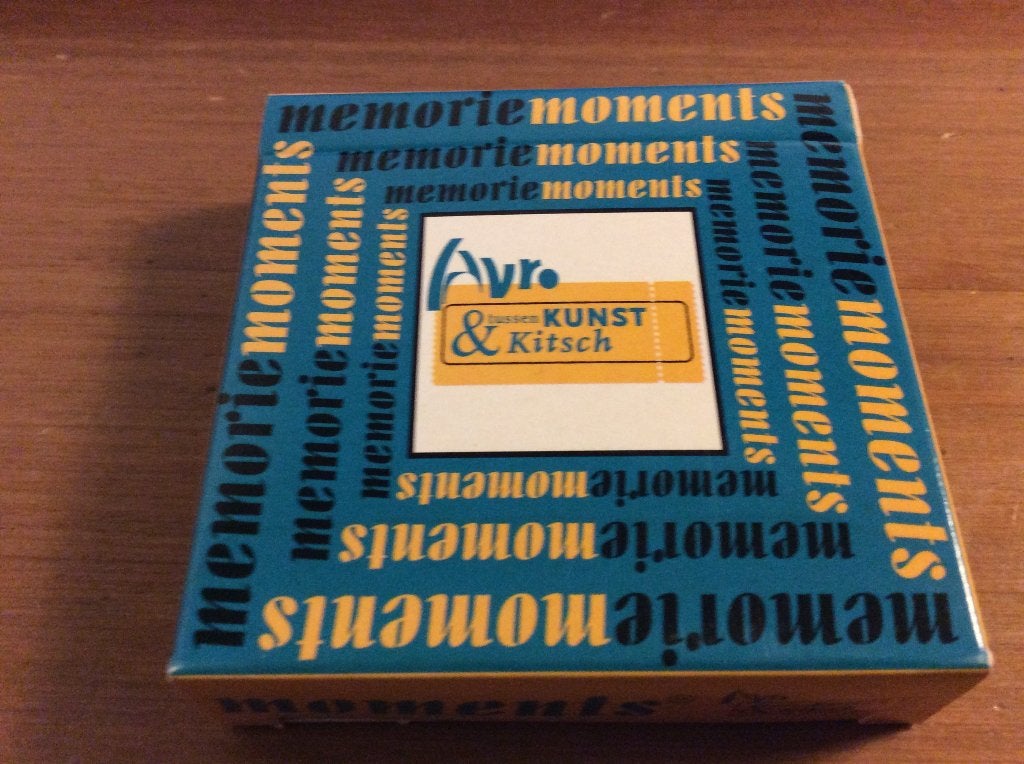 Memorie Moments kaartspel nieuw. incl. Kunst&Kitsch boekje, Ophalen of Verzenden, Nieuw