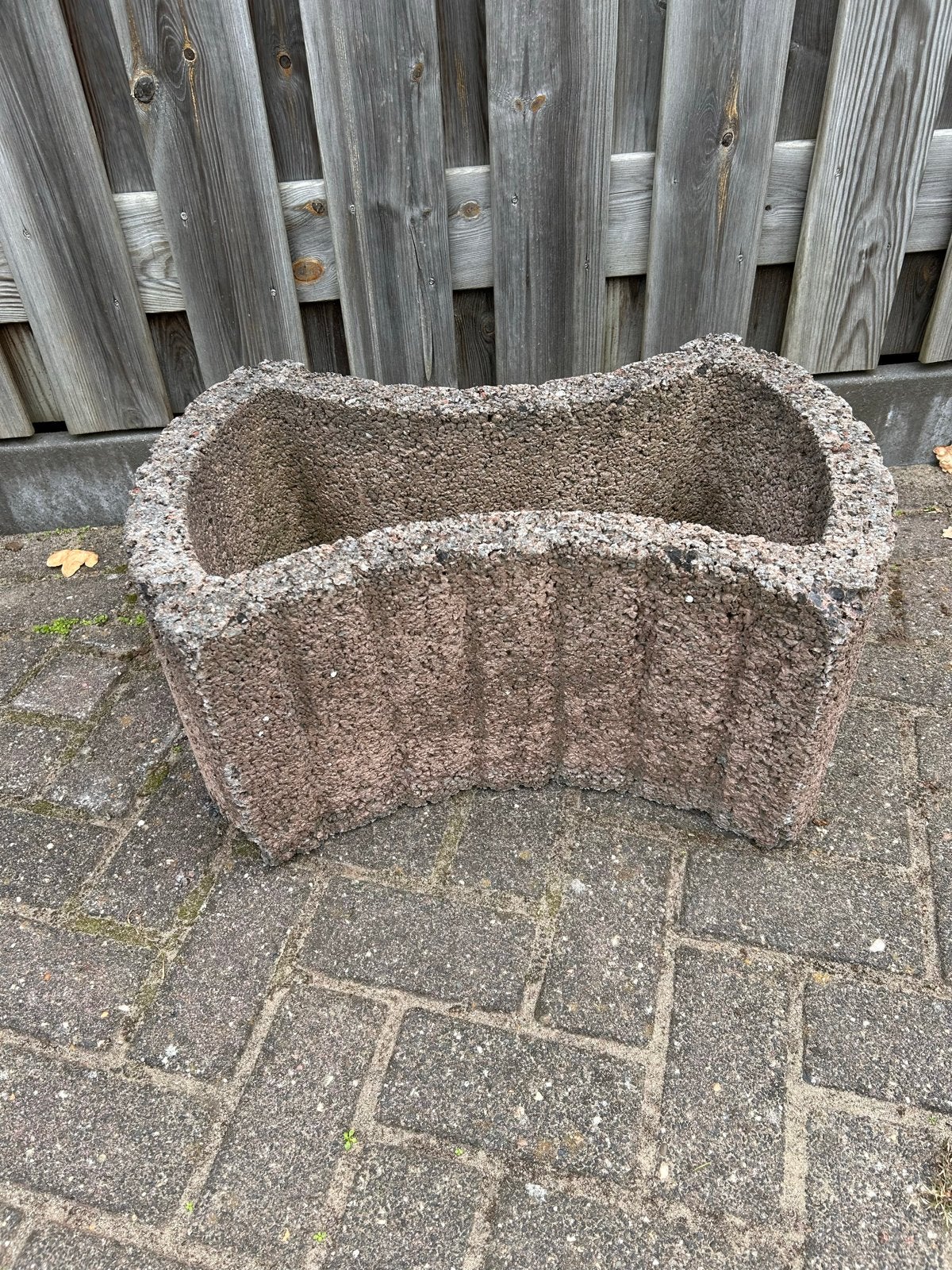 8 betonnen terra stapelbare bloembakken, Ophalen, Gebruikt, Beton, Tuin