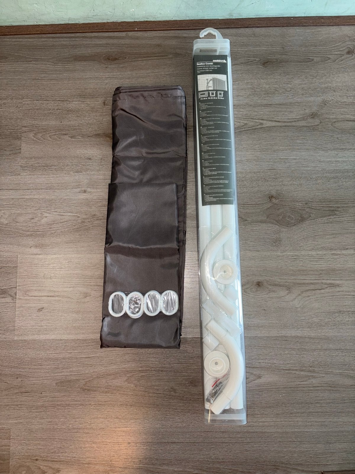 Nieuwe Sealskin Seallux Combi douchestang + douchegordijn, Huis en Inrichting, Nieuw, Ophalen of Verzenden, Douche-accessoire