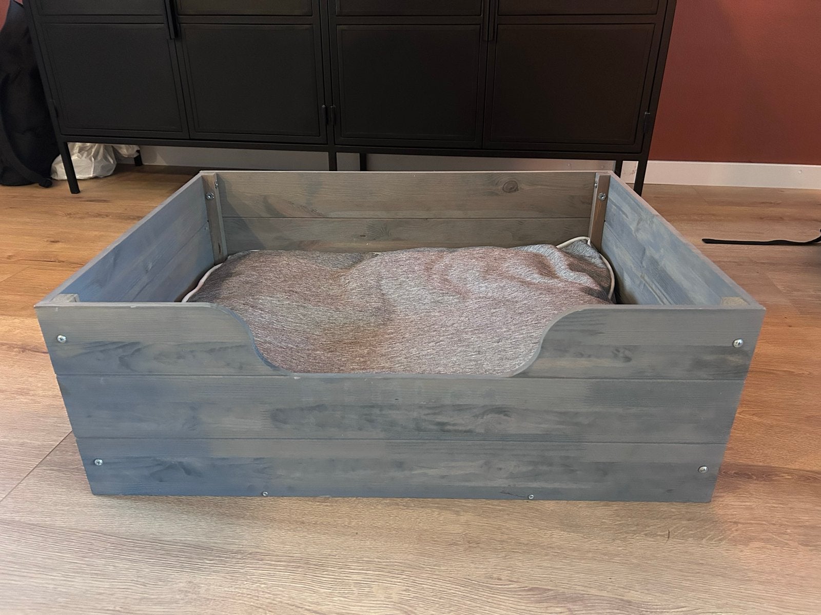 Houten hondenmand grey wash, Dieren en Toebehoren, Ophalen