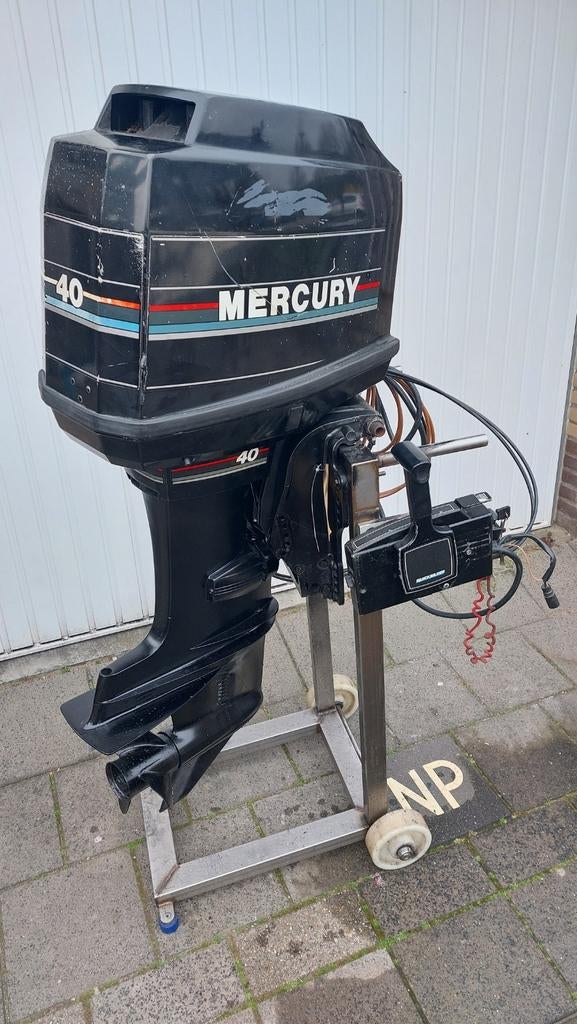 Nette Mercury 40 pk 2 takt lang autolube  afstandbediening, Ophalen, Gebruikt, Elektrische start, 30 pk of meer
