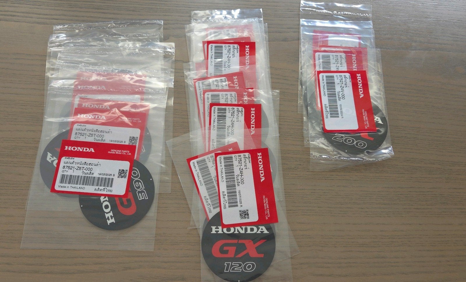 Originele Honda GX390, GX200 en GX120 stickers, Ophalen of Verzenden