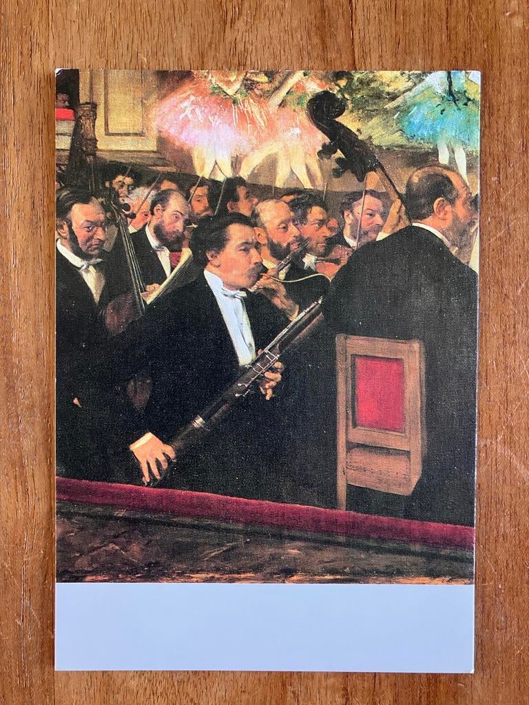 Edgar Degas - L'orchestre (1868). Orkest Opera Parijs., Ophalen of Verzenden, 1980 tot heden, Ongelopen, Muziek