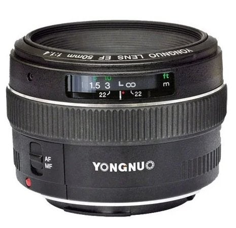 Yongnuo 50mm/F1.4 voor Canon camera's., Ophalen, Overige merken, Zo goed als nieuw, Standaardlens