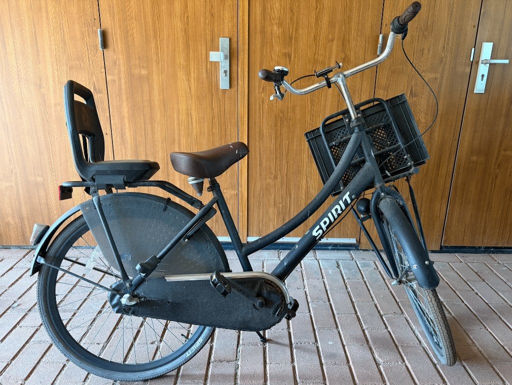 Spirit 26-inch City Bike with Qibbel Junior 6+ Child Seat, Minder dan 47 cm, Ophalen, Gebruikt, Overige merken