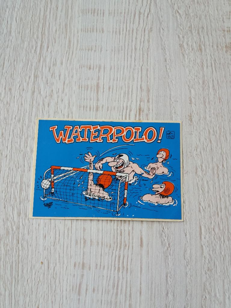 sticker KNZB WATERPOLO, Ophalen of Verzenden, Zo goed als nieuw, Sport