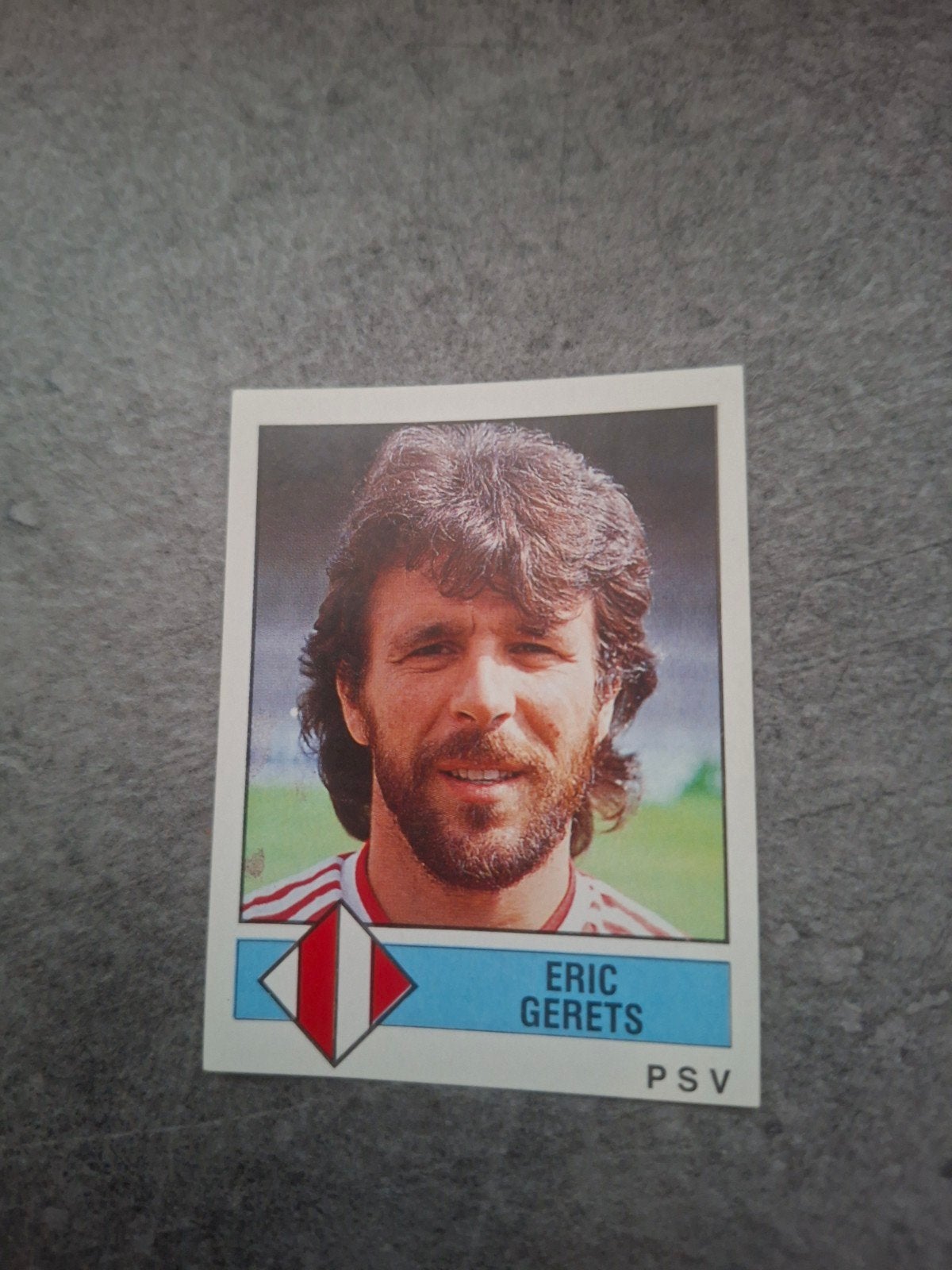 Panini sticker Voetbal 87. Eric Gerets PSV Eindhoven., Ophalen of Verzenden, Zo goed als nieuw, Sticker
