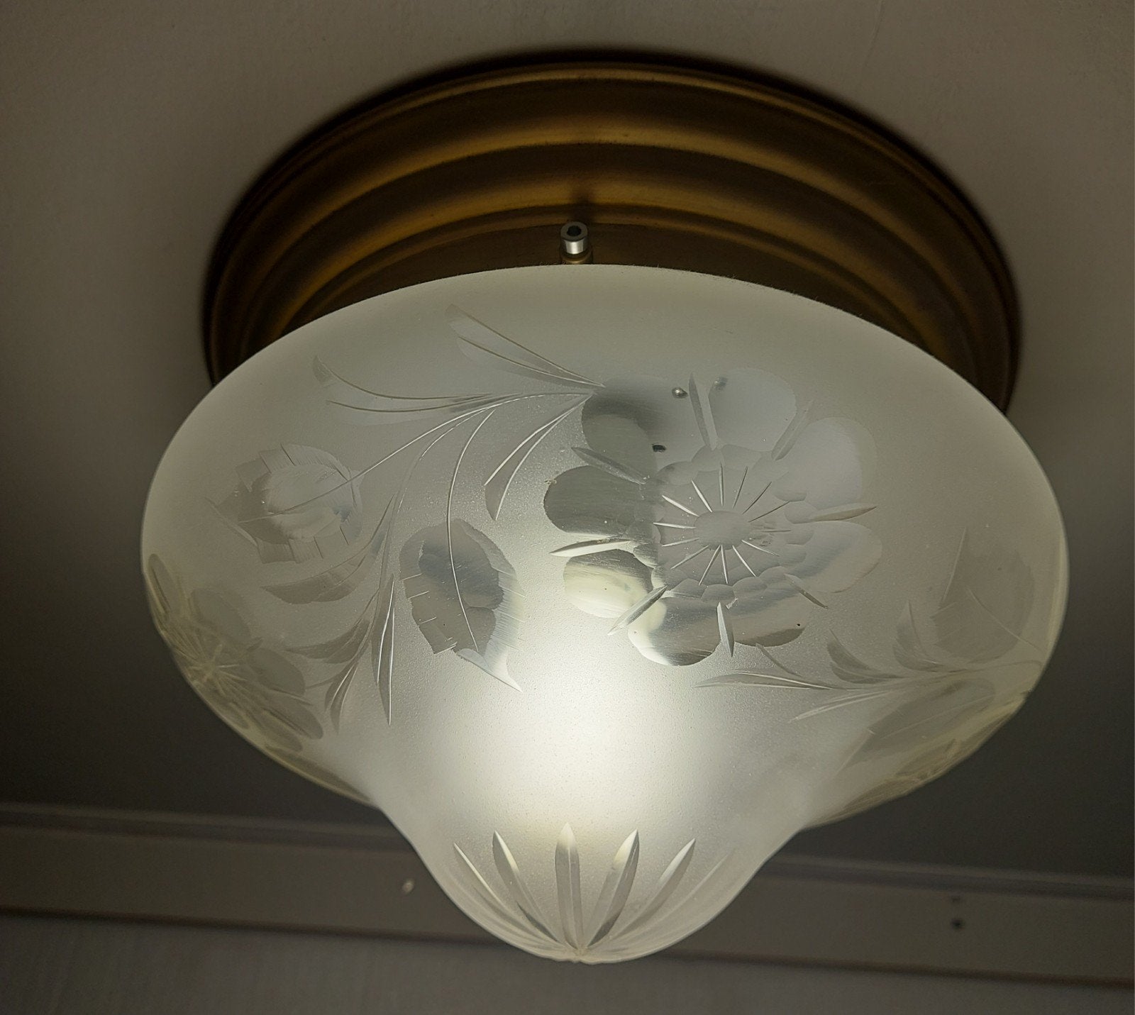 Prachtige plafonnière, zo goed als nieuw, Huis en Inrichting, Ophalen of Verzenden, Zo goed als nieuw, Glas
