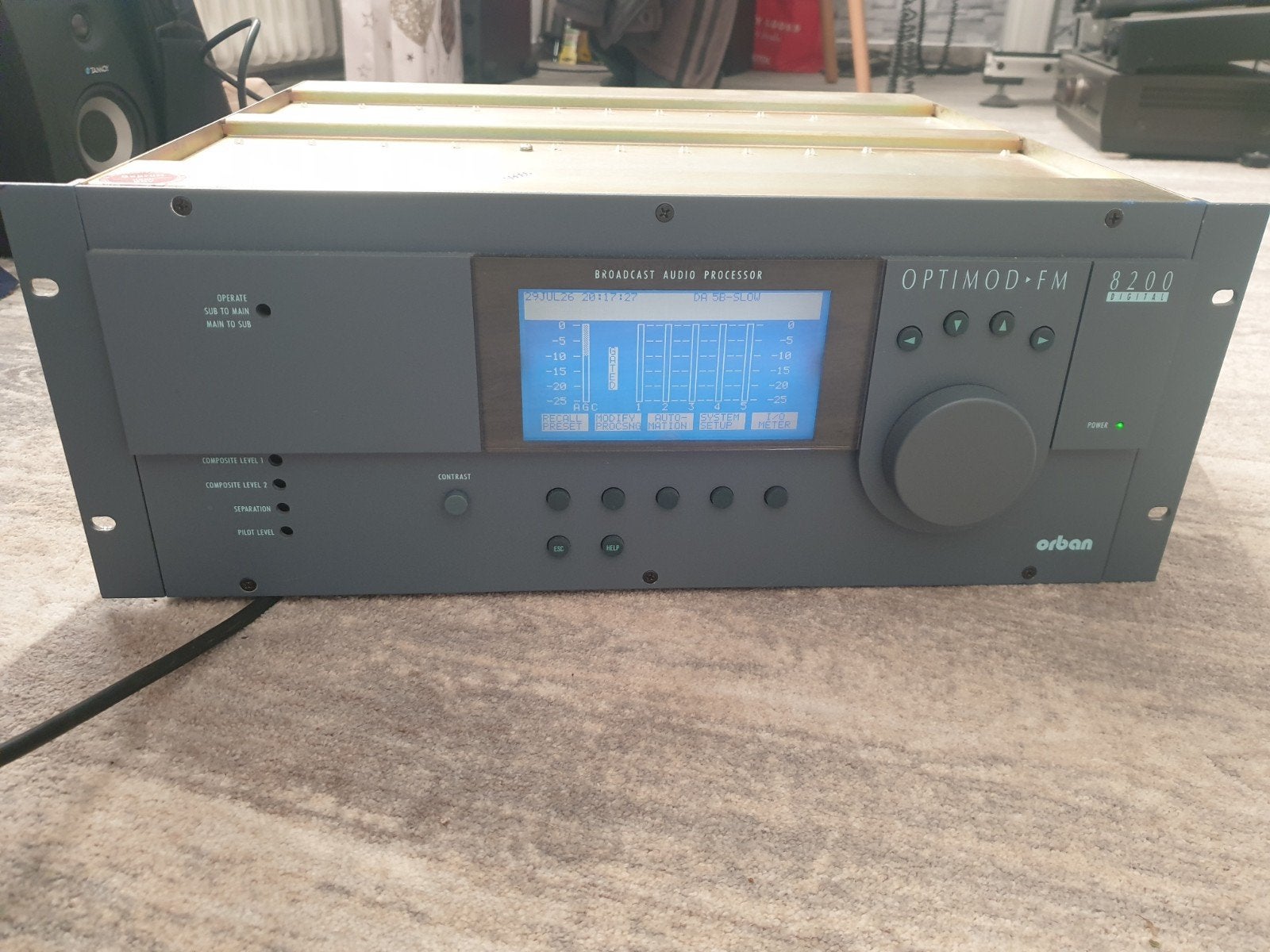 Orban Optimod 8200, Ophalen, Gebruikt, Audio