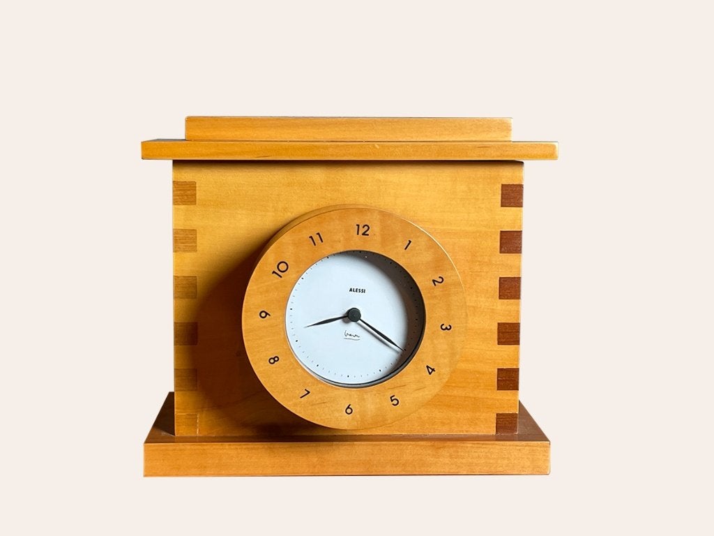 Alessi Time Keeper Klok – Hout | Michael Graves, Huis en Inrichting, Ophalen, Vintage, Analoog, Zo goed als nieuw