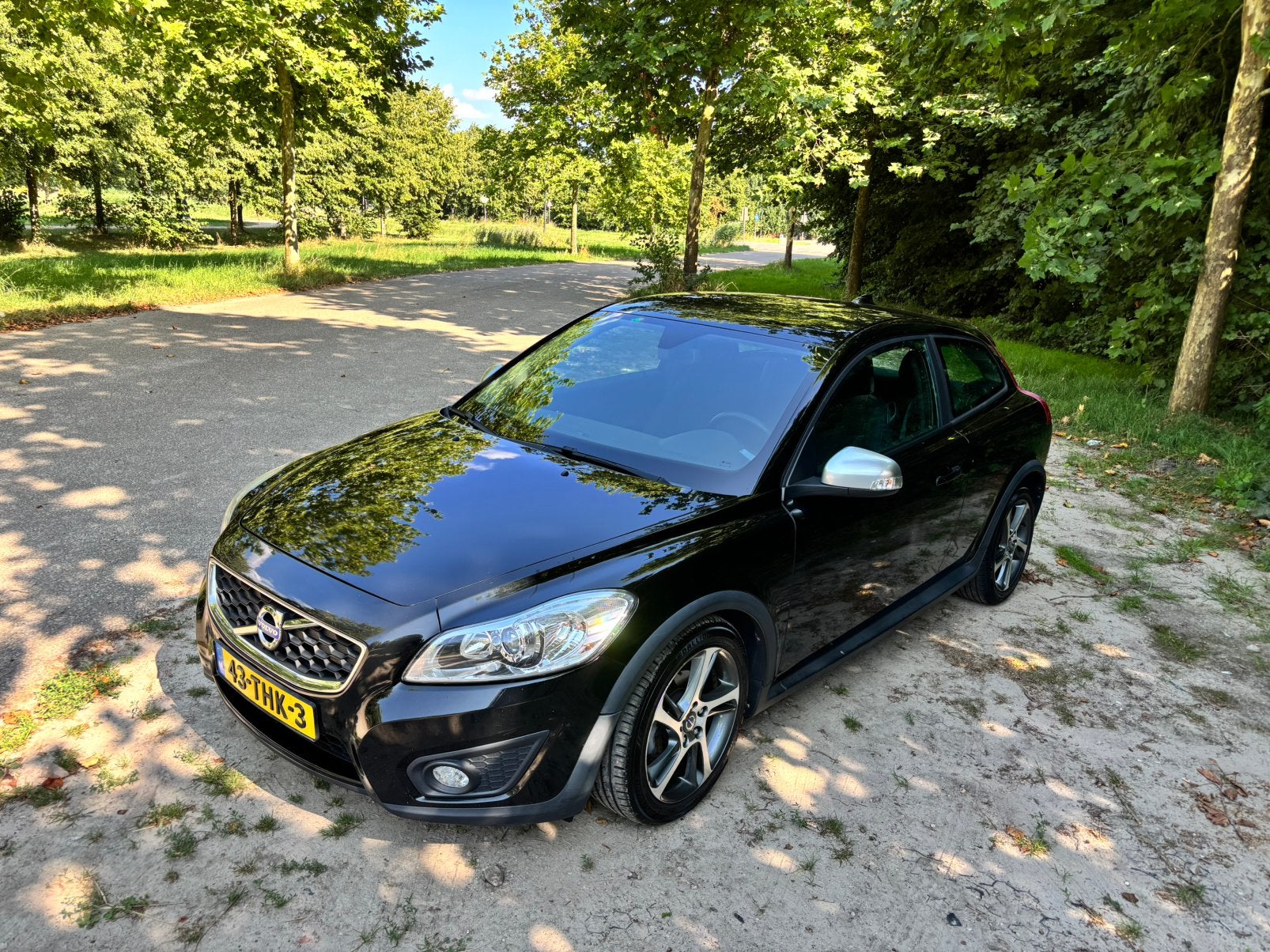 Volvo C30 D2 84KW 2012 Zwart, Auto's, Voorwielaandrijving, 1254 kg, Stof, Zwart