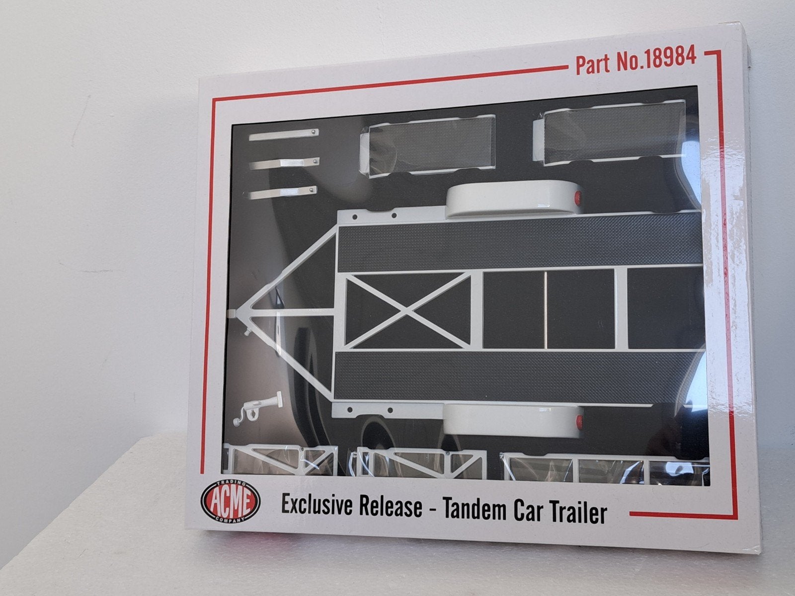 Tandem trailer / Auto ambulance 1/18 ACME NIEUW, Hobby en Vrije tijd, Modelauto's | 1:18, Ophalen of Verzenden, Nieuw, Overige typen