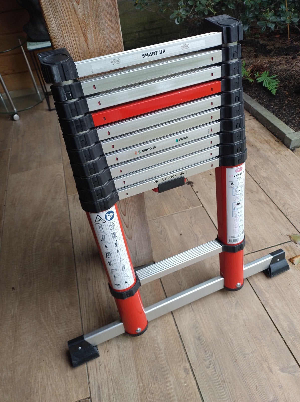 Altrex Smart Up Telescoopladder 11 treden 3.2m, Ophalen, Gebruikt, Ladder, Opvouwbaar of Inschuifbaar